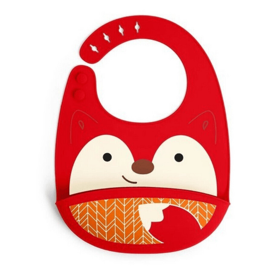 Bavoir en silicone Zoo Fox, Skip Hop