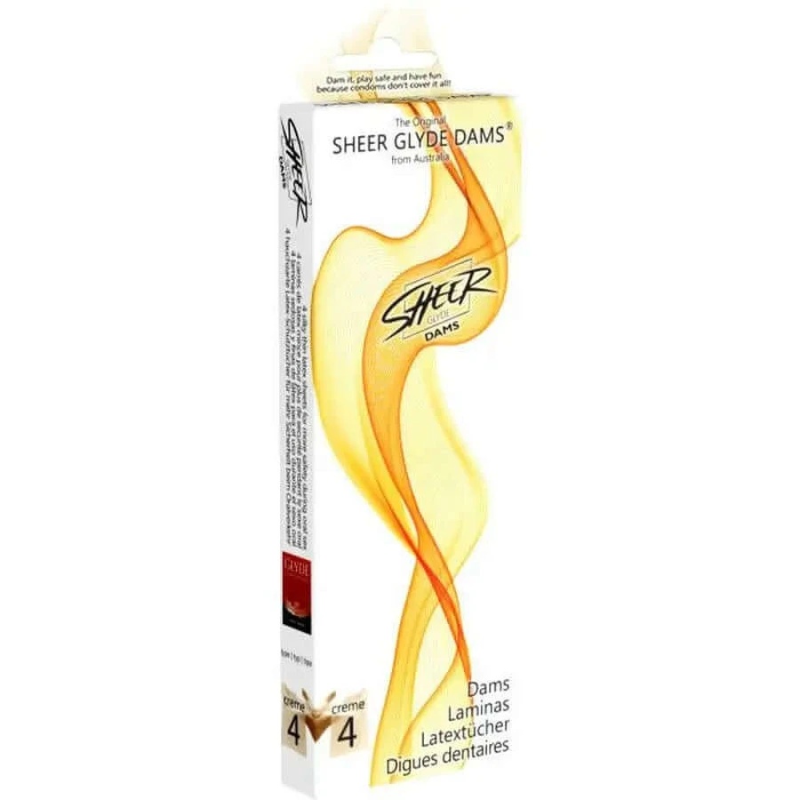 Glyde Sheer Sheer Foi de latex Sex oral Vanilie