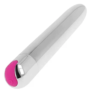 Ohmama Vibratoren Wiederaufladbare Silber Vibrator 10 Modi 18,5 Cm