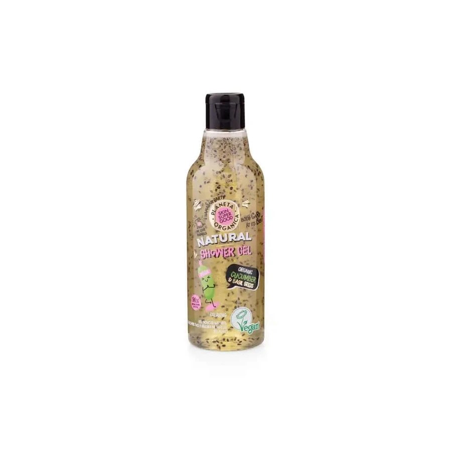 Skin Super Good Biologische Komkommer & Basilicumzaad Natuurlijke Douchegel, 250Ml