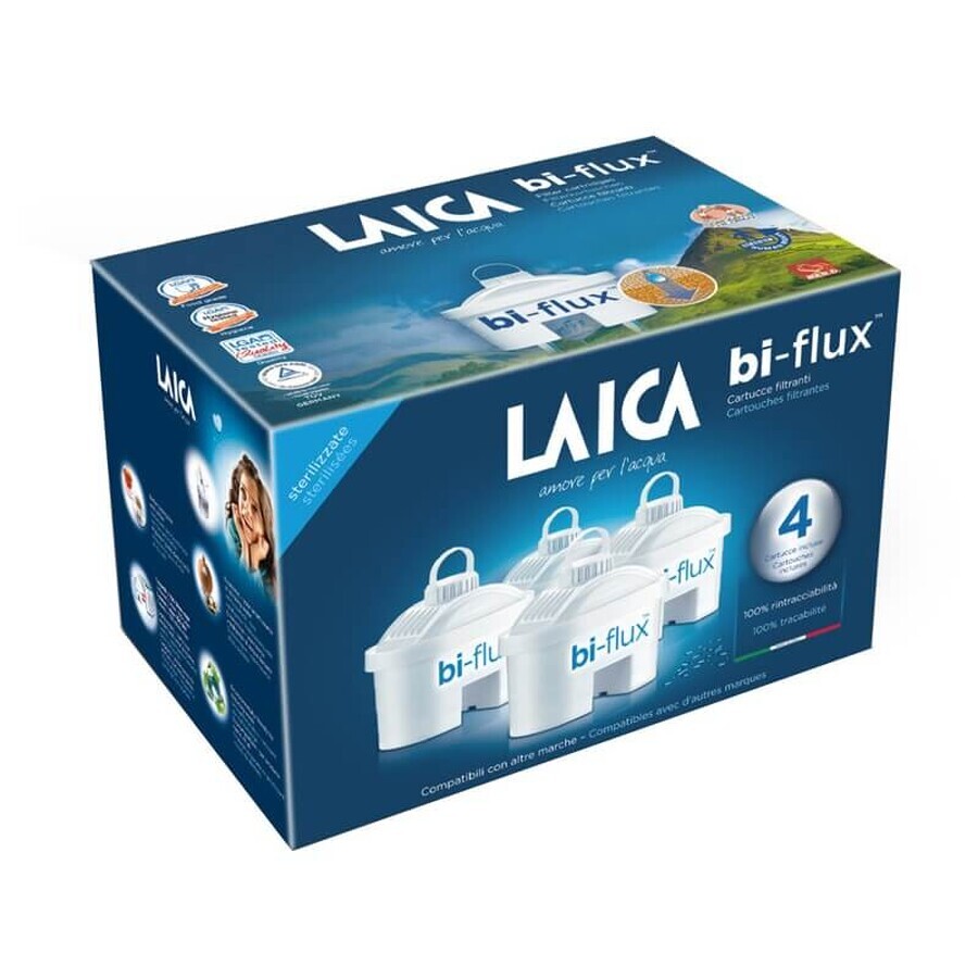 Cartucce filtranti Bi-Flux, 3+1 pezzi, Laica