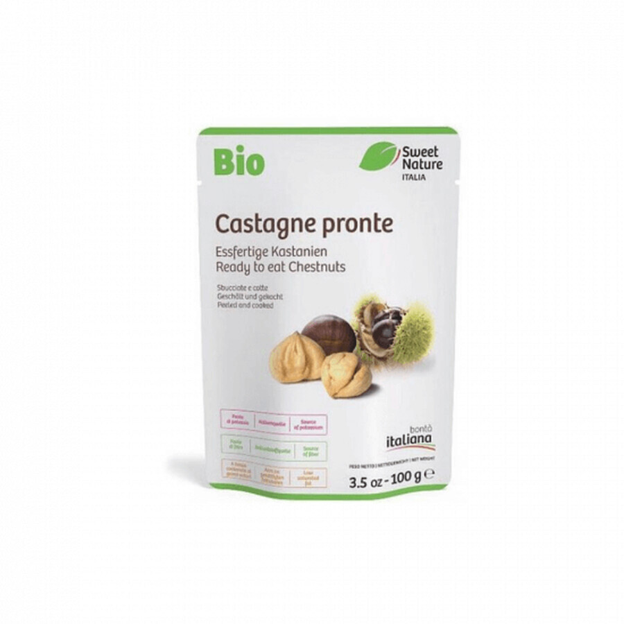 Eco gepelde kastanjes, 100 g, Sweet Nature Italia