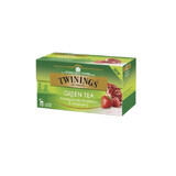 Groene thee met granaatappel-, frambozen- en aardbeiensmaak, 25 builtjes, Twinings