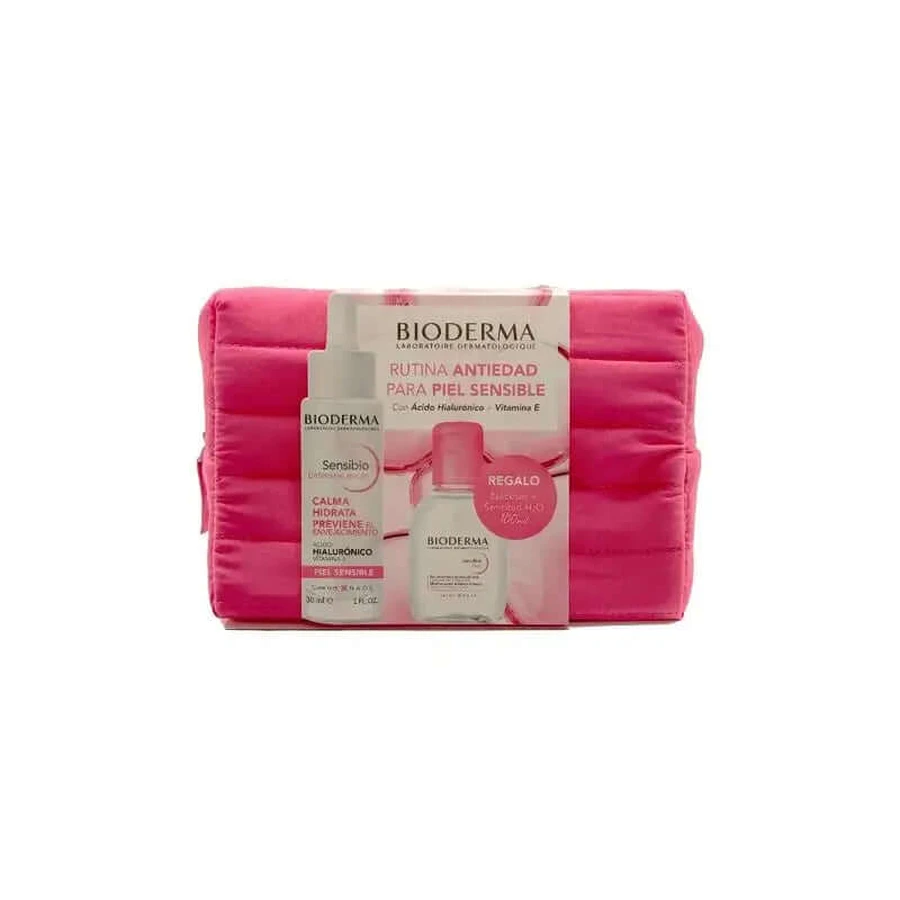 Bioderma Pack Anti-Aging-Routine für empfindliche Haut Sensibio H2O 100 ml + Sensibio Defensiv Serum 30 ml