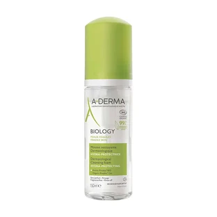 A-Derma Biology Moisturizing facial cleansing mousse, 150 ml
