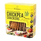 Organic gluten-free crackers with naut and hemp seeds, 80 g, Krippu