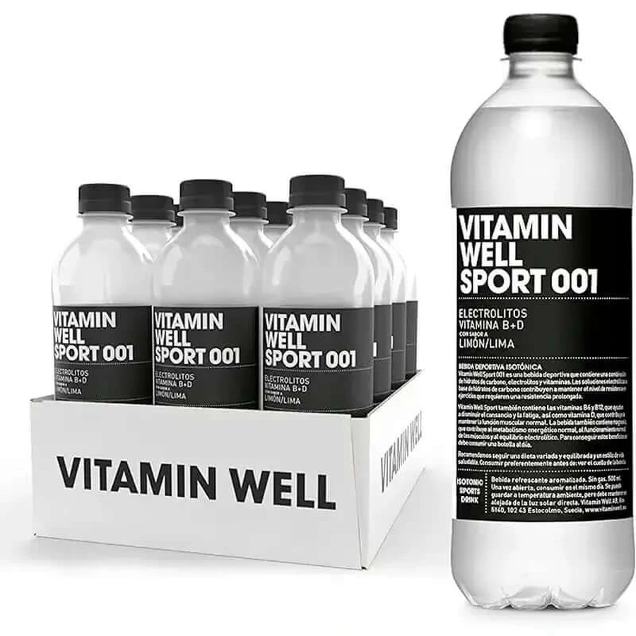 Vitamin Well Sport 001 , Packung 12 x 500 ml