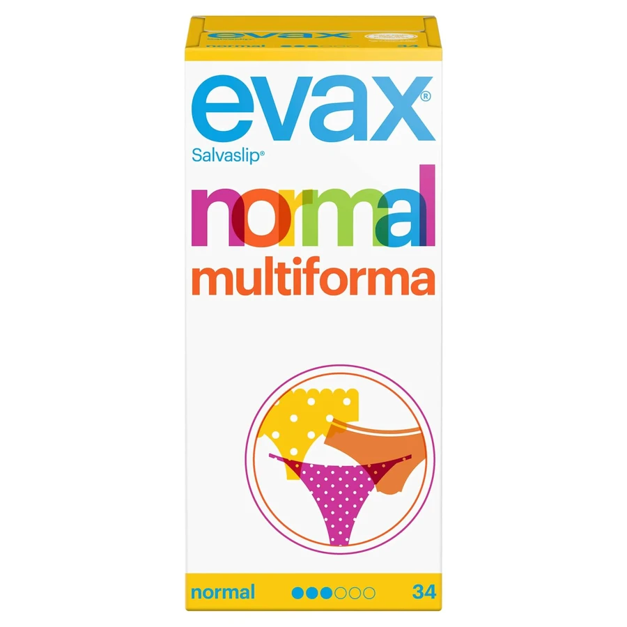 Evax Salvaslip Normal Multiform Protegeslips , 34 Stück