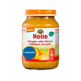 Holle Bio-Kürbis mit Huhn, 6x190 Gr
