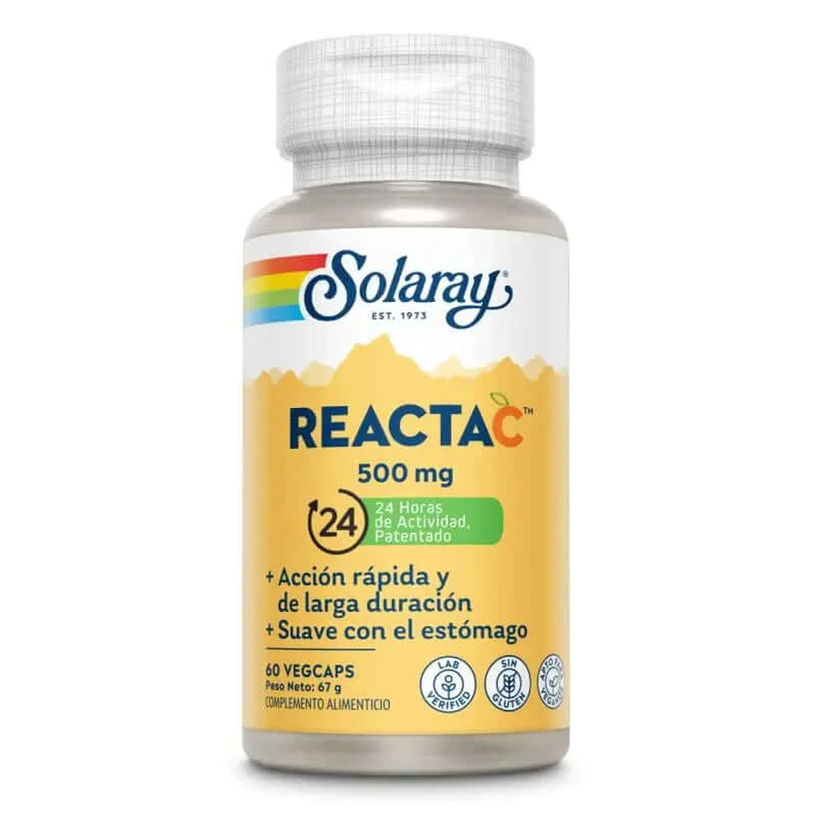 Solaray Reacta C , 60 gélules de 500 mg