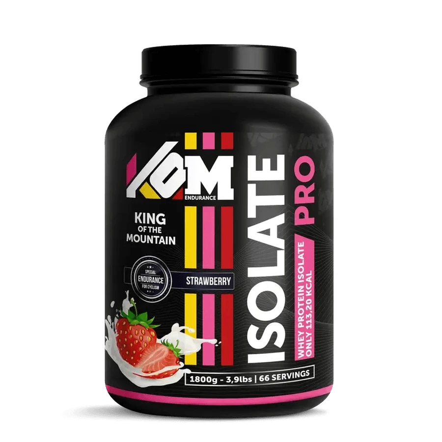 Kom Endurance Proteins Sportvoeding, 1,8kg aardbei gearomatiseerd eiwit isolaat bus