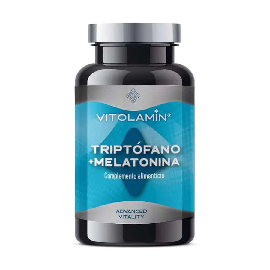 Vitolamin Tryptophane + Mélatonine Complément Alimentaire , 120 Comprimés