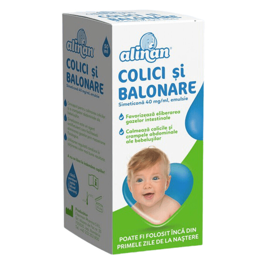 Emulsie colici si balonare Alinan, 50 ml, Fiterman Pharma