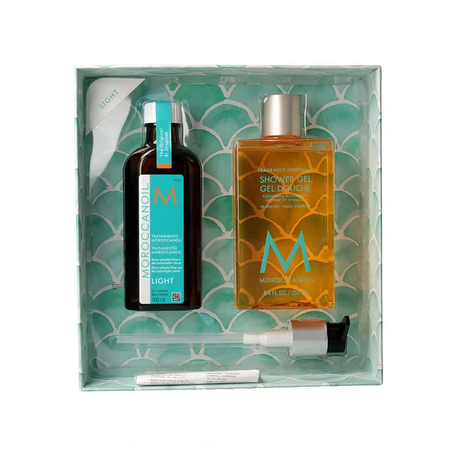 Moroccanoil Light Argan Oil Treatment Pack & żel pod prysznic: ceny i cechy