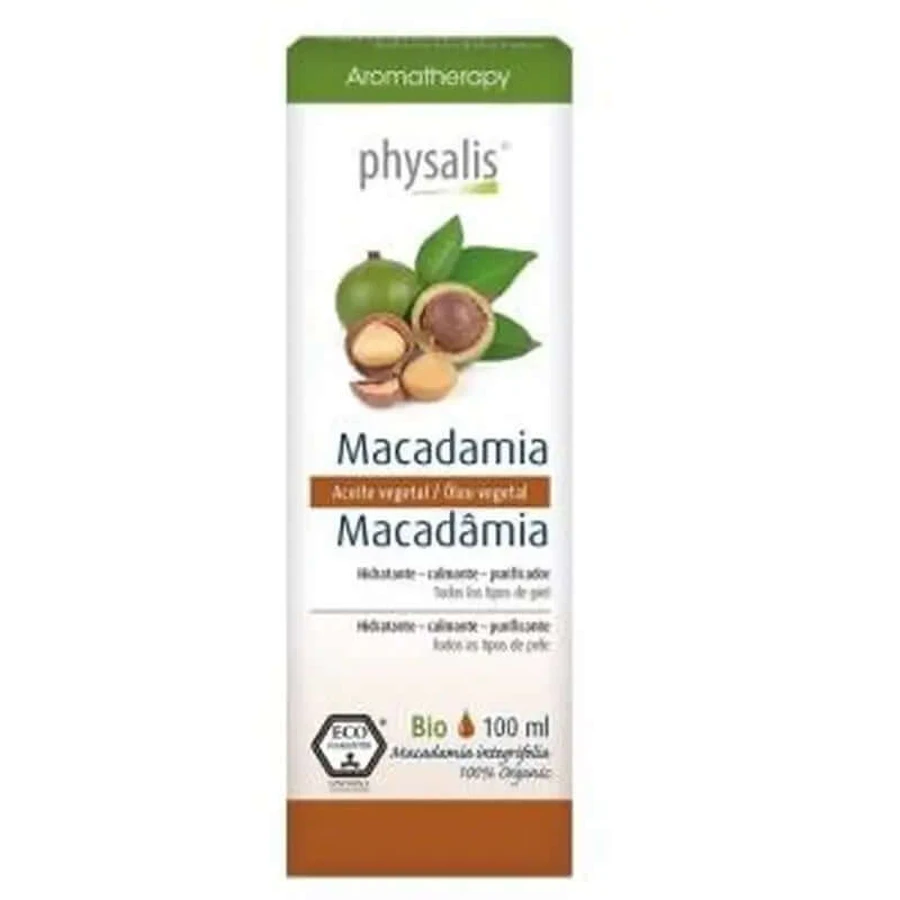 Physalis Macadamia plantaardige olie 100Ml. Bio
