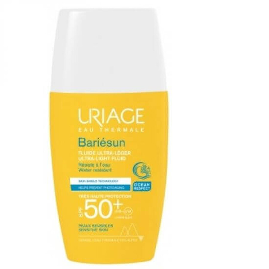 Fluide léger avec protection solaire SPF50+ Bariesun, 30 ml, Uriage