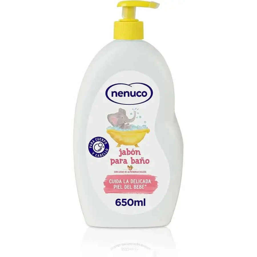 Nenuco Sapone da bagno al latte di mandorla dolce, 650 ml