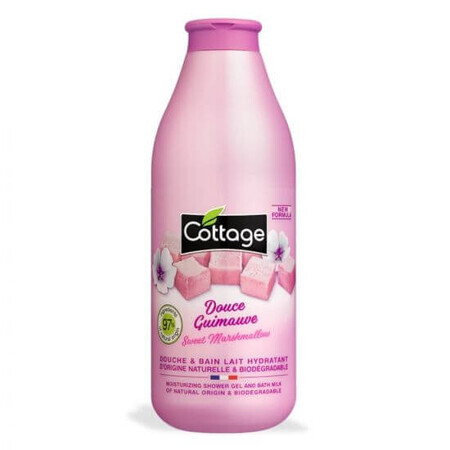 Gel doccia idratante al gusto di latte e marshmallow, 750 ml, Cottage