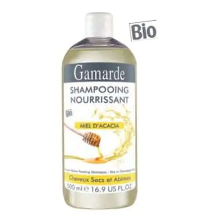 Gamarde Șampon hrănitor cu miere de salcâm (uscat) 500Ml. Bio