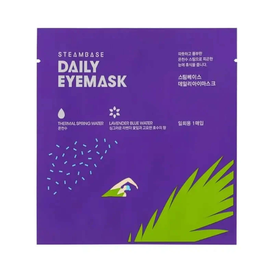 Steambase Masque quotidien pour les yeux Lavande Eau bleue , 1 pc.