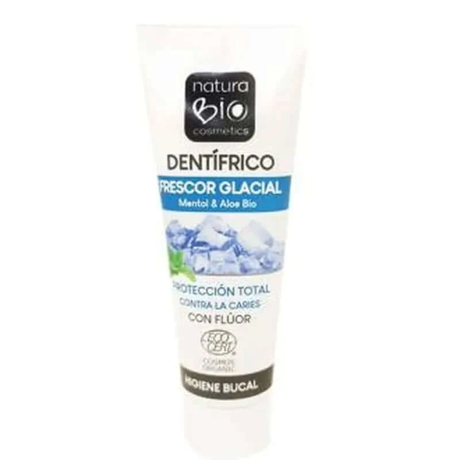 Naturabio Cosmetics Glaciale Frisheid Tandpasta Met Fluor Menthol 75Ml