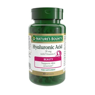 Nature'S Bounty Kwas hialuronowy 20 mg + Witamina C - 30 kapsułek
