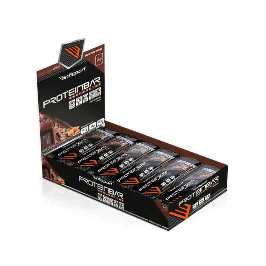 INFISPORT Protein bar double chocolate 22 units x 40 gr.