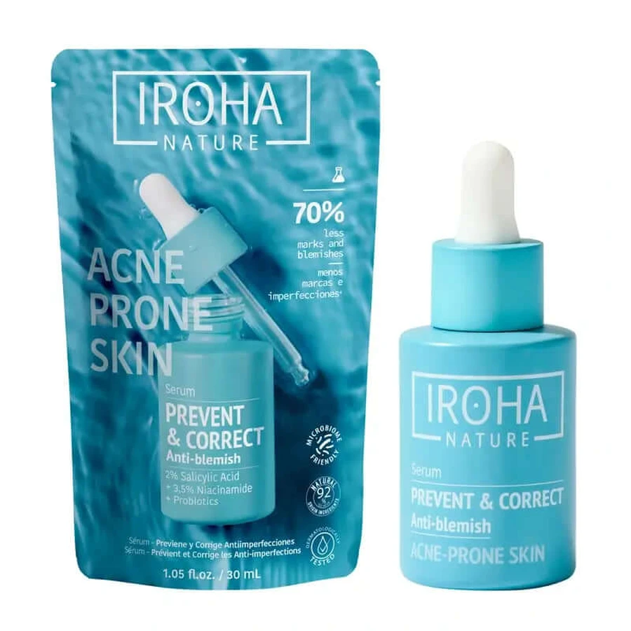 Iroha Nature Serum gegen Unreinheiten bei fettiger Haut, 30 ml