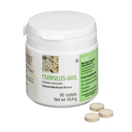 Coriolus MRL, 90 tabletten, Laboratoires de Recherche Mycologie LO LI