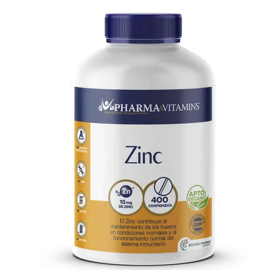 Pharma & Vitamins Zinc 15 Mg. 400 tabletek: ceny i cechy