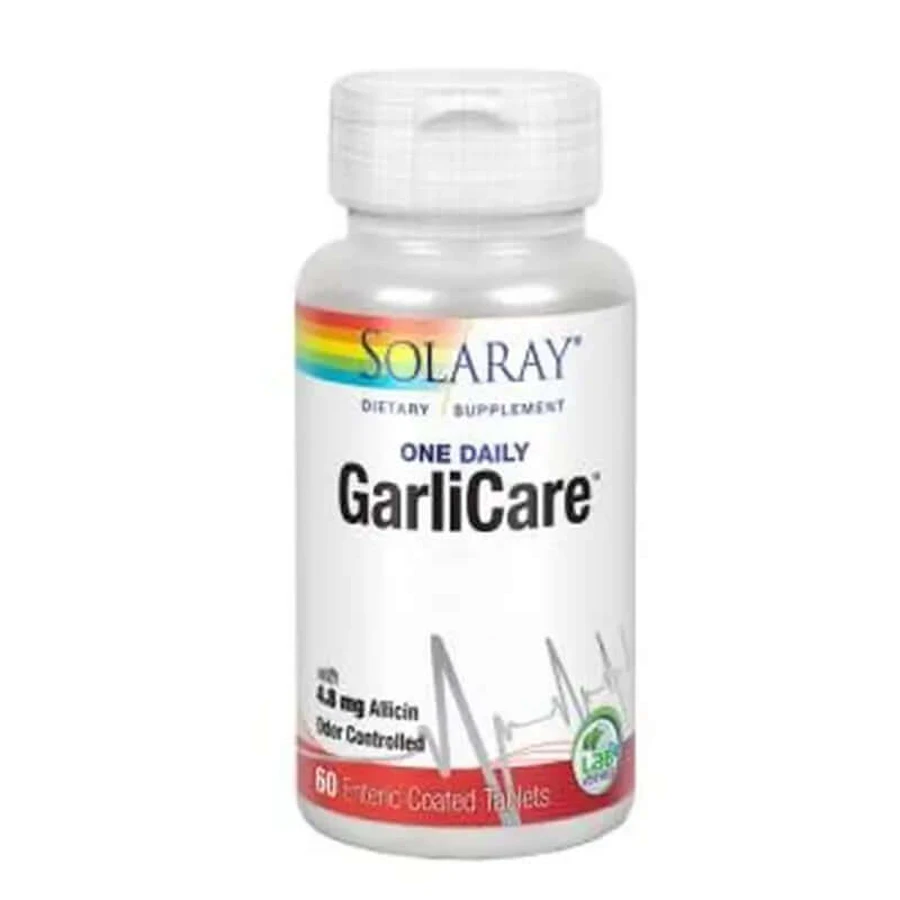Solaray Garlicare (Désodorisé) 60 Comprimés