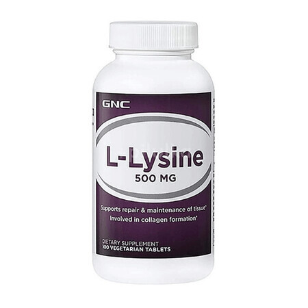 L-Lisina 500 mg, 100 compresse, GNC