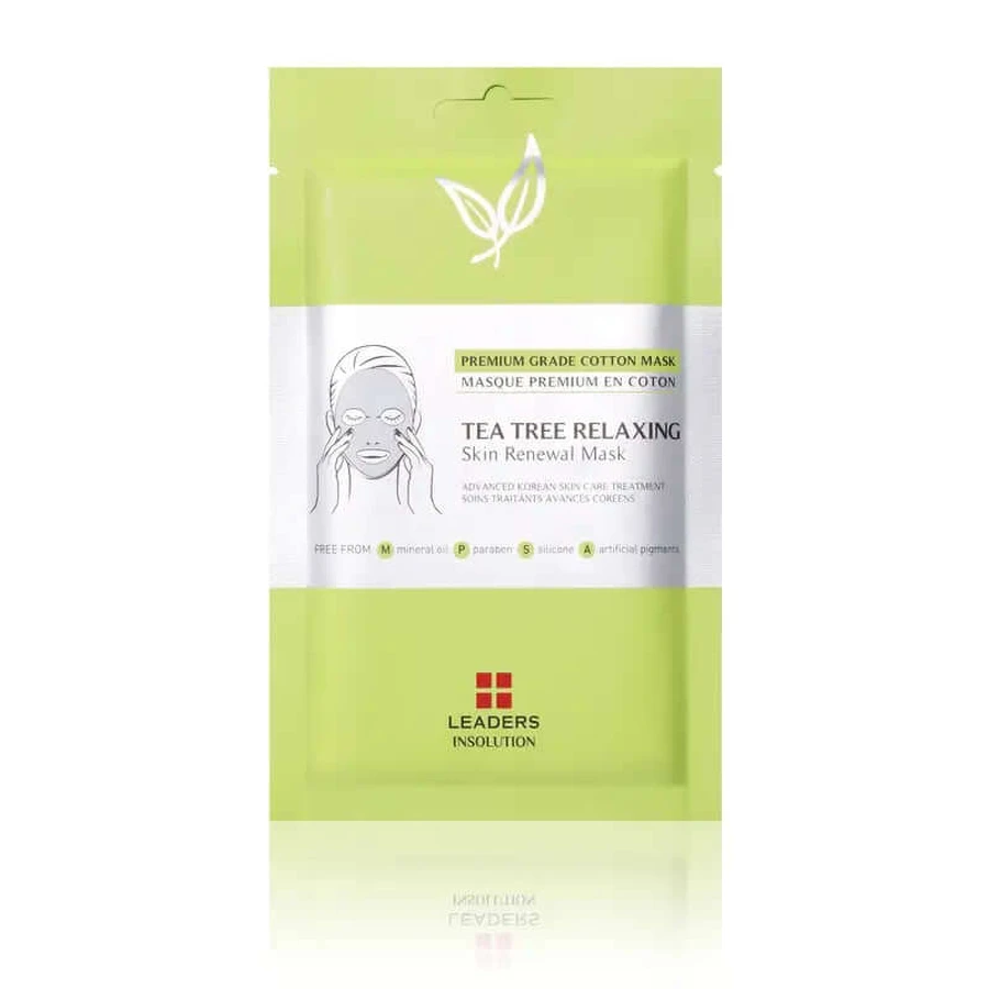 Leaders Tea Tree Relaxing Skin Renewal Mask, 25 ml: ceny i cechy