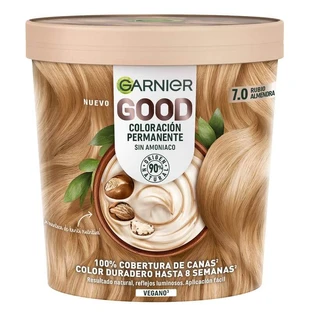 Garnier Dobra Trwała Koloryzacja Bez Amoniaku, 90% Naturalnego Pochodzenia Odcień 7.0 Migdałowy Blond