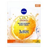 Maschera Q10 Energy tipo tovagliolo, 1 pezzo, Nivea