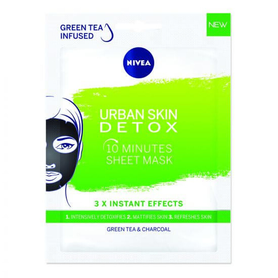 Urban Skin Detox Serviettenmaske, 1 Stück, Nivea