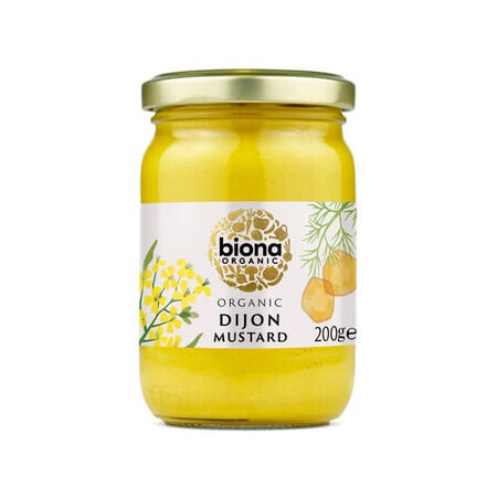 Moutarde de Dijon biologique, 200 g, Biona Organic