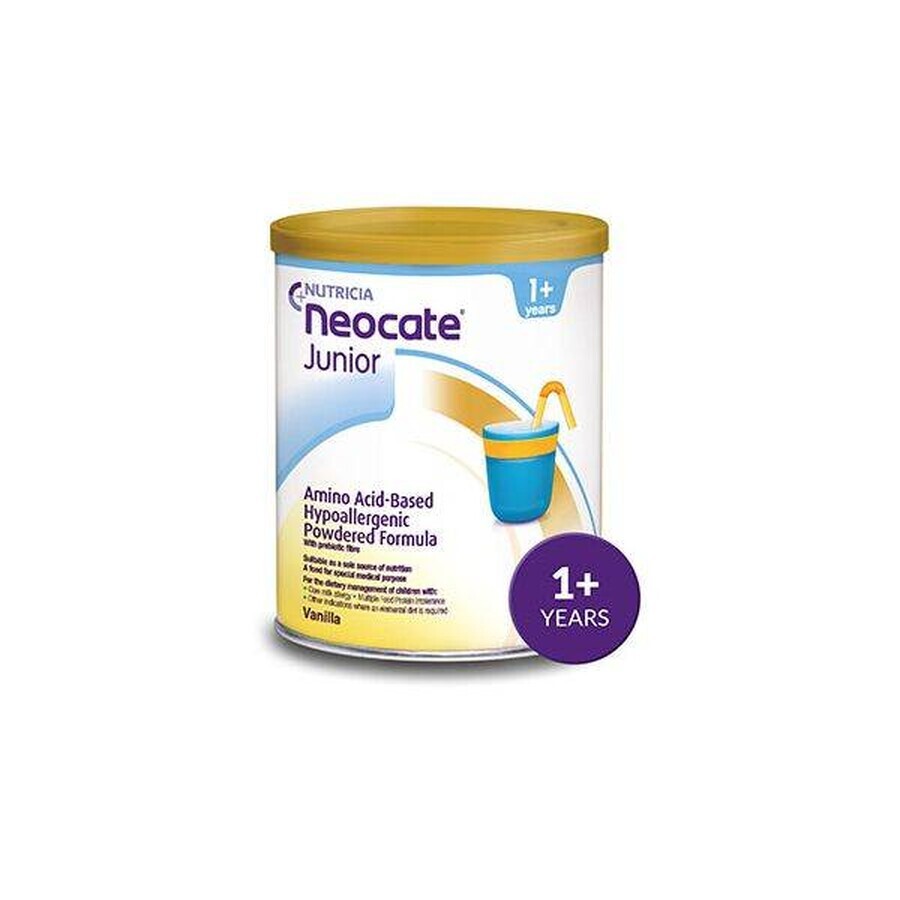 Speciale hypoallergene voeding Neocate Junior met vanillesmaak, +12 maanden, 400 g, Nutricia