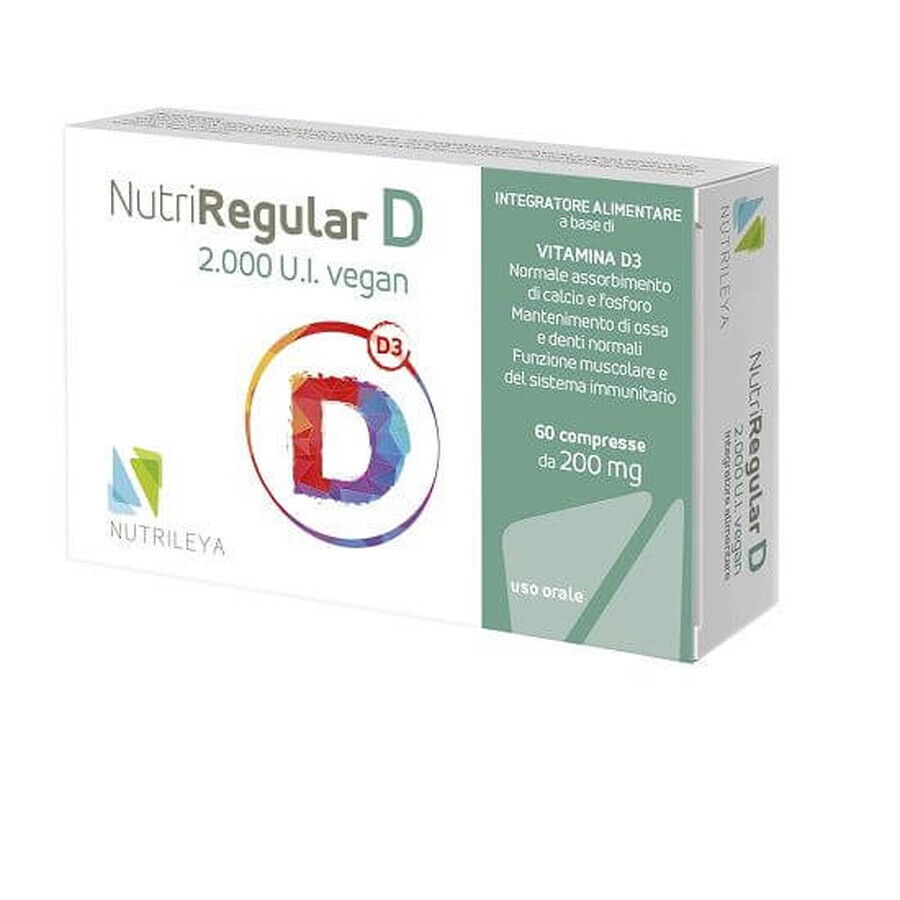 NutriRegular D 2000 UI Vegan Nutrileya 60 Compresse