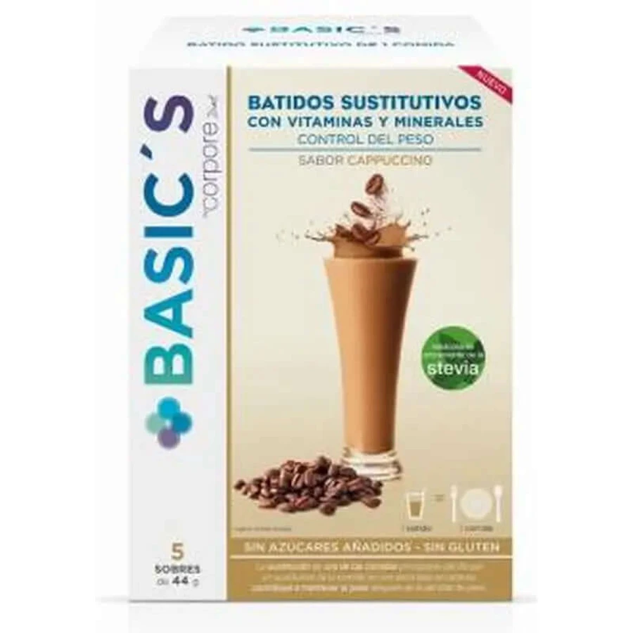 Corpore Diet Corpore Basics Cappuccino-Ersatz-Shake 5 Sbrs