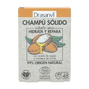 Drasanvi Stały szampon do włosów suchych Ecocert , 80 gr