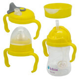 Emballage avec 4 couvercles, +4 mois, 240 ml, Jaune, BBOX