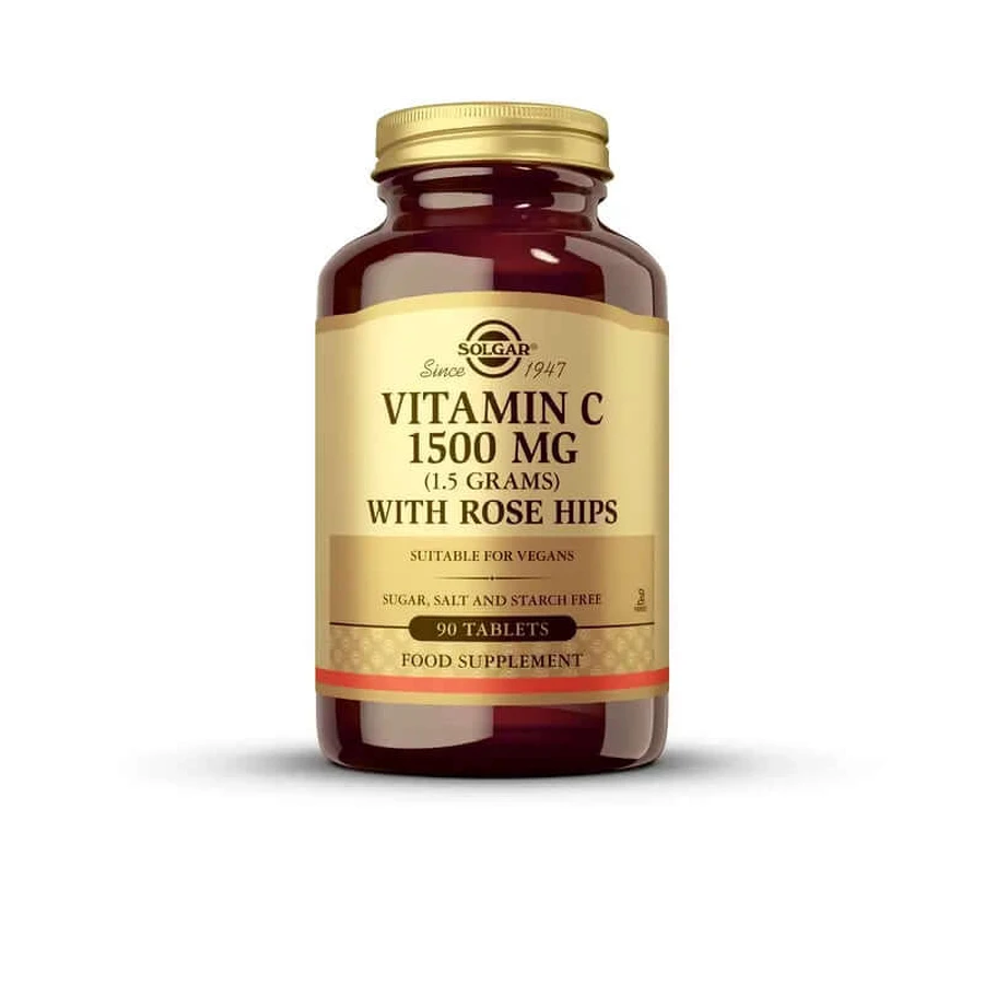 Solgar Rozenbottels 1500 mg, 90 tabletten