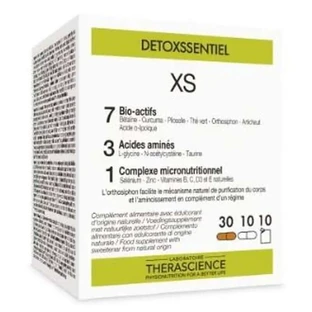 Therascience Detoxssentiel Xs 30 kapsułek+10 tabletek+10 saszetek