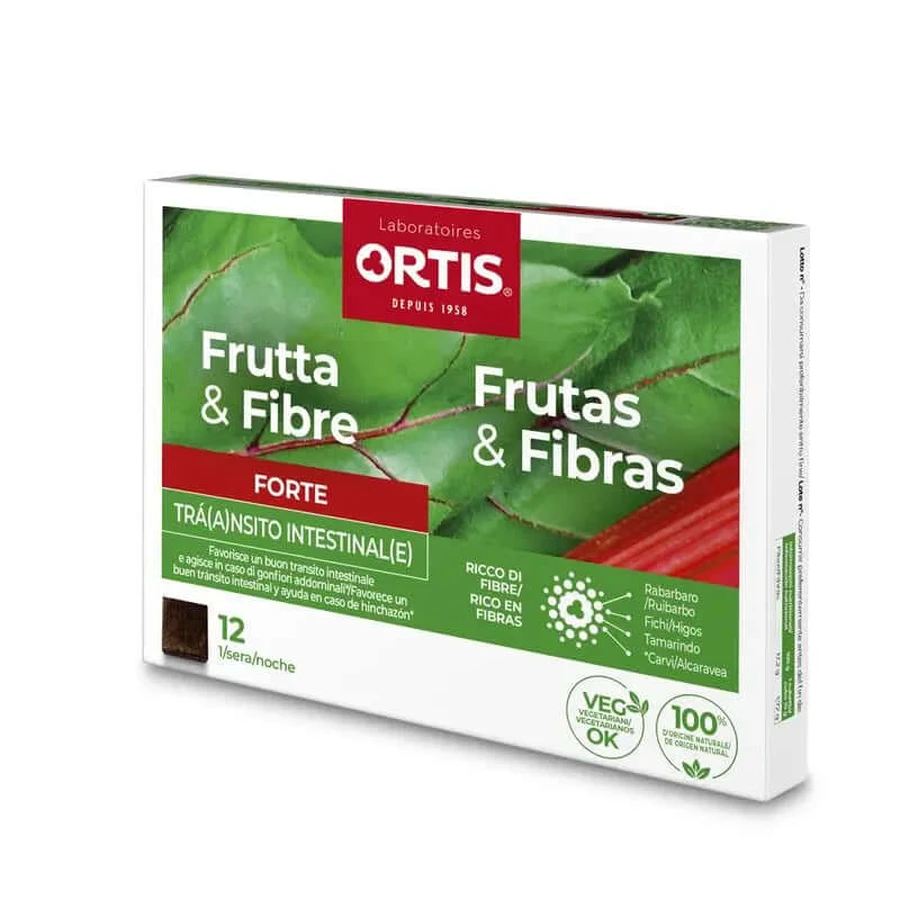 Ortis Fruit & Fiber Forte, 12 blokjes