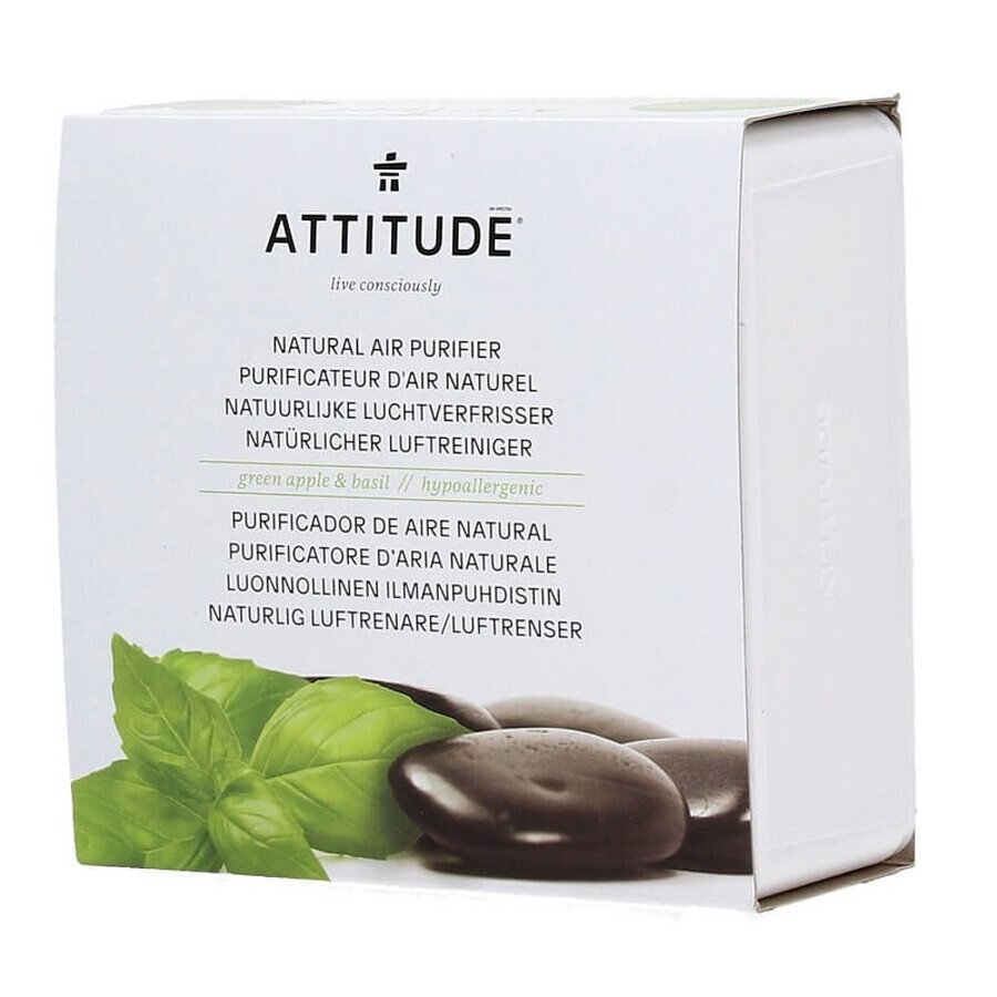 Purificateur d'air aux huiles essentielles de pomme verte et de basilic, 227 gr, Attitude