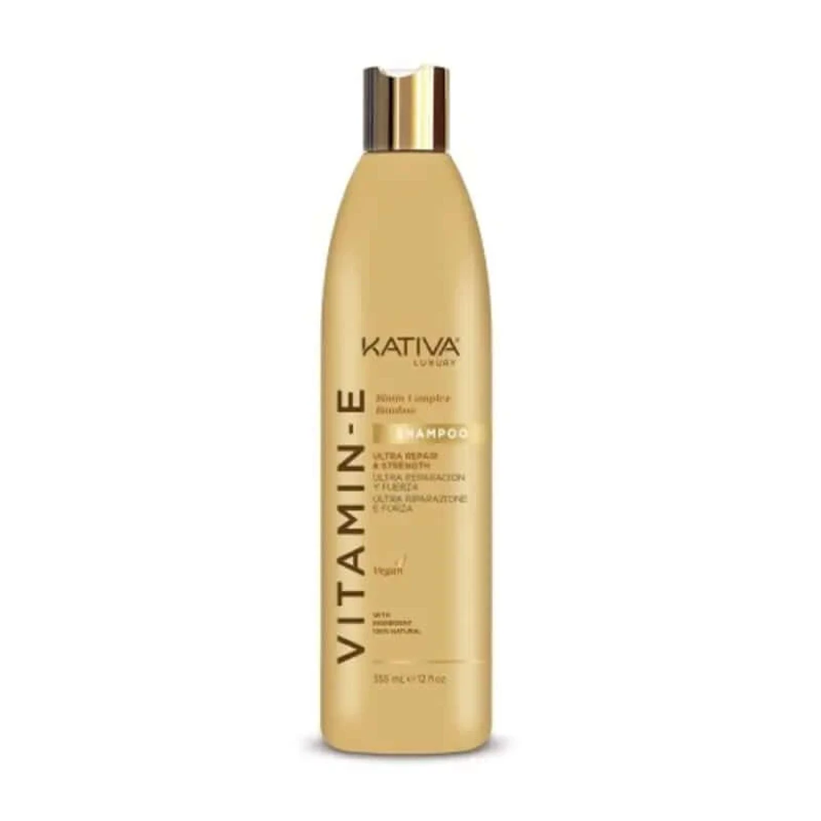 Kativa Shampooing Vitamine E Biotine Bambou, 355 ml