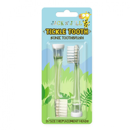 Recharge pour brosse à dents sonique Tickle Tooth, 2 pièces, Jack N Jill