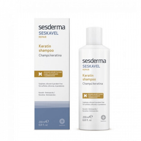 Sesderma Seskavel Shampooing à la kératine, 200 ml