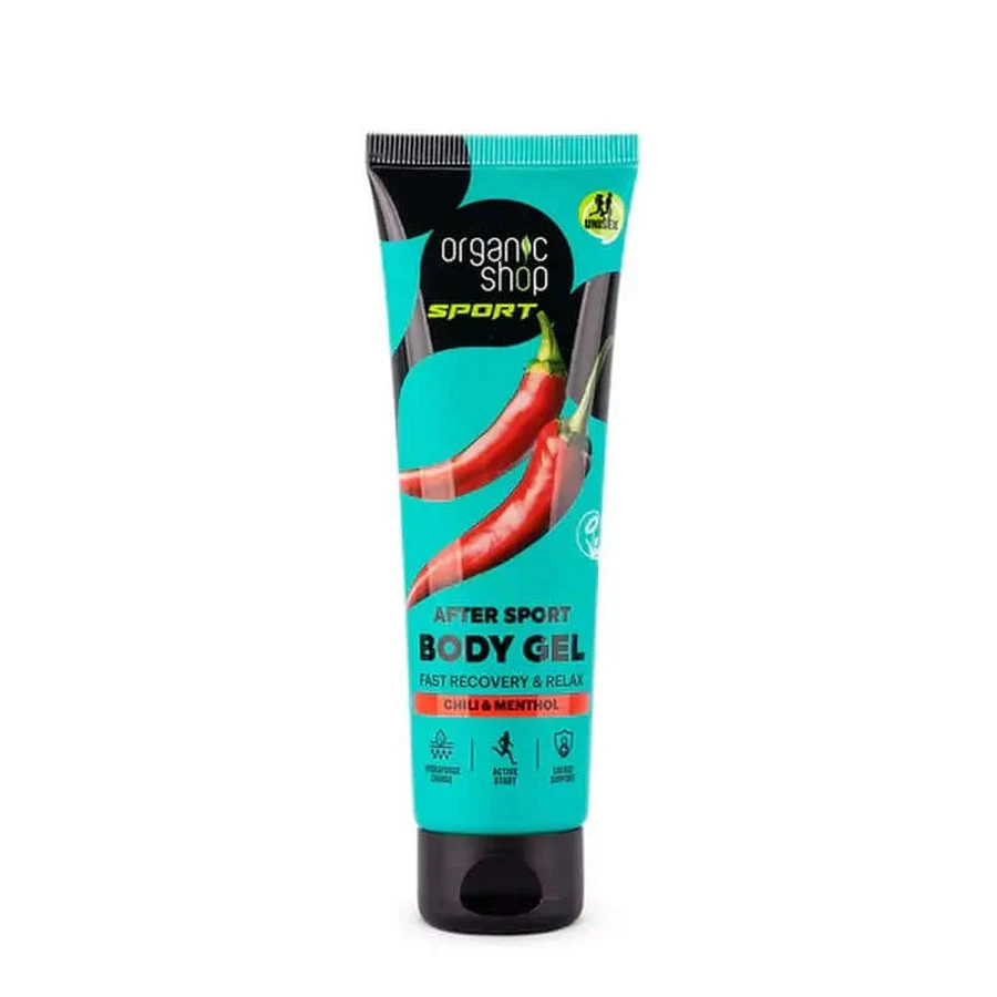 Organic Shop Gel corpo rilassante dopo lo sport per un rapido recupero, 75 Ml